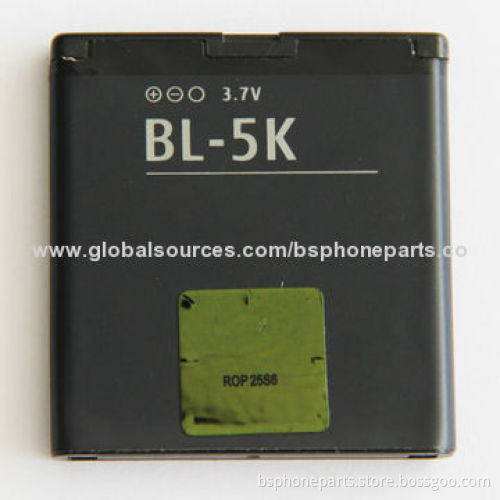 Well Tested Li-ion Battery BL-5K for Nokia, Good Quality with Good Warranty